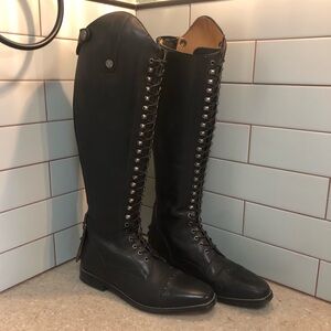 Black Dressage Riding Boots